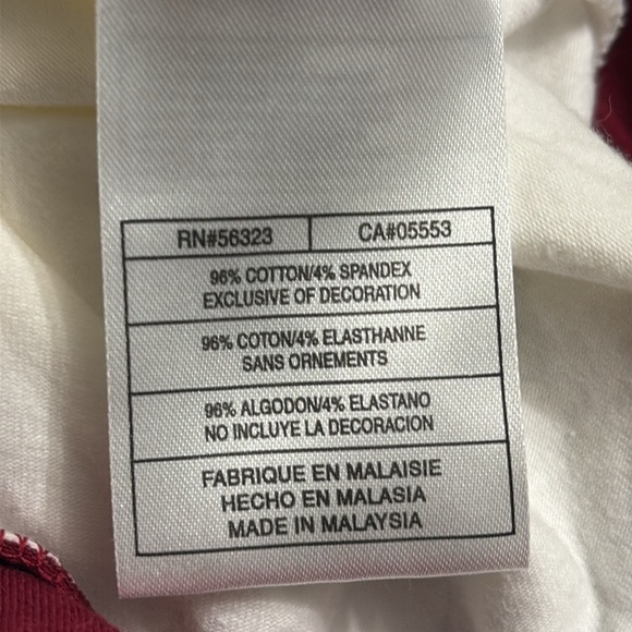 Nike Portugal size girls 12-14 halter top tie up white, shelf bra white burgundy - Picture 8 of 8